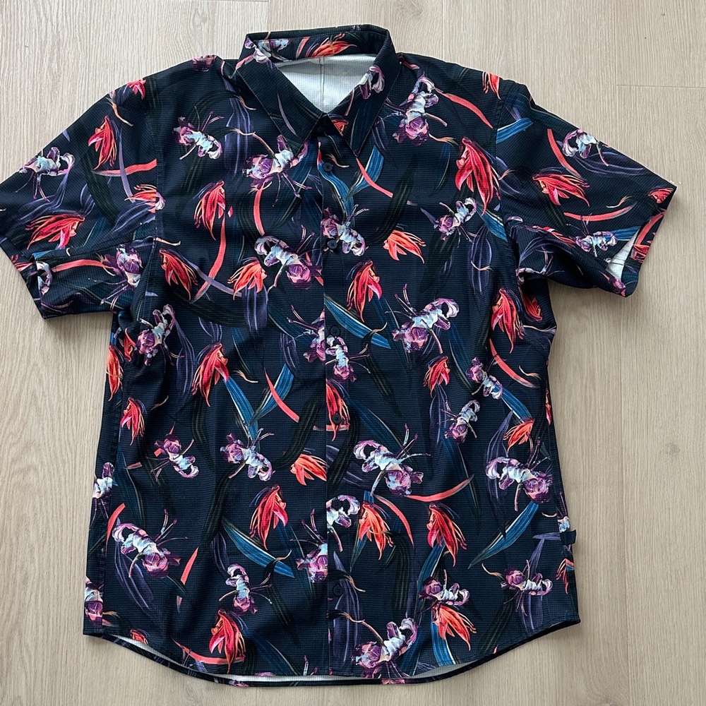 Lulu Lemon Floral Shirt for Men